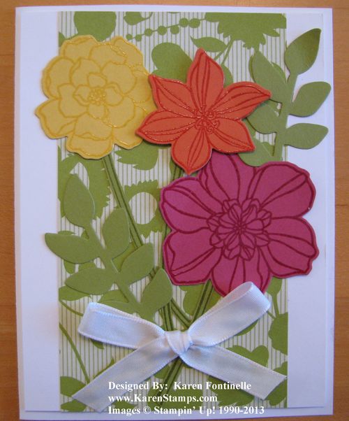 Secret Garden Flower Card