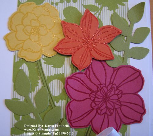 Secret Garden Flower Card Embossing