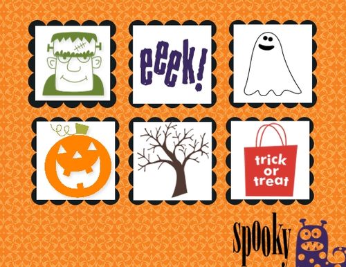 Spooky Bingo Bits Halloween Card