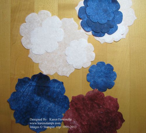 Creped Filter Paper Die-Cut Flowers