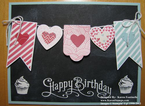 Birthday Card Chalkboard Technique