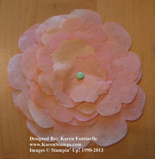 Creped Filter Paper Flower Layers