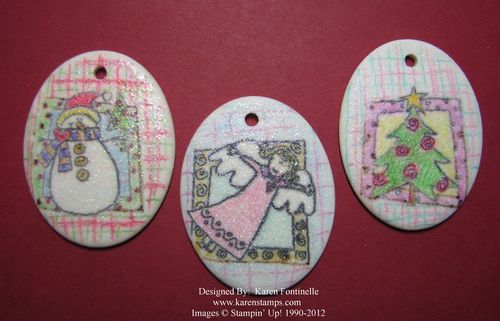 Christmas Porcelain Ornaments