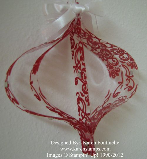 Candlelight Christmas Strip Ornament