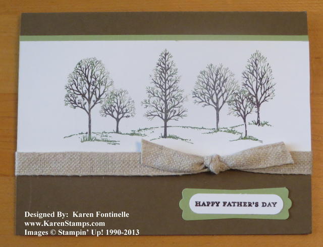 Lovely As a Tree Father's Day Card