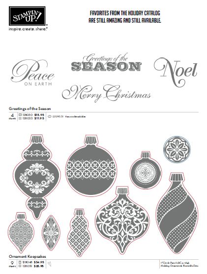 Stampin' Up! Holiday Carryover