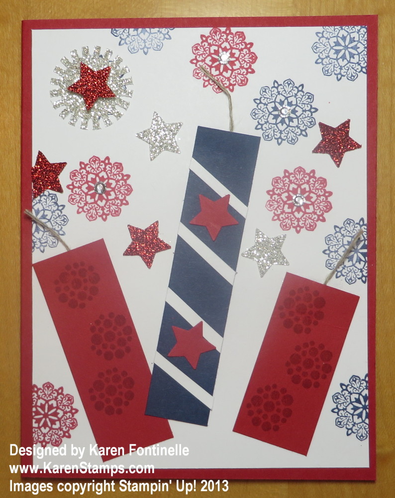 4th of July Fireworks Card