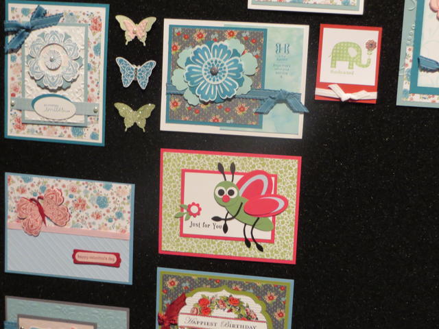 Stampin' Up! Convention Cards on Display