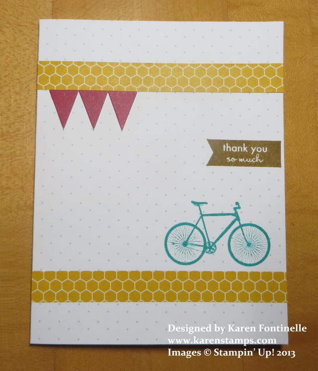 August Paper Pumpkin Kit Card with Bicycle