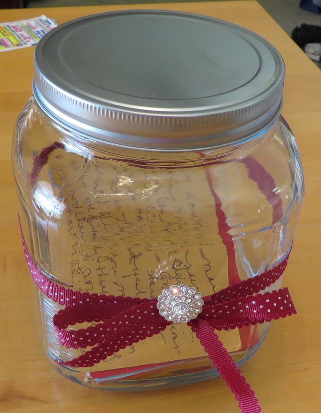 Birthday Jar of Notes