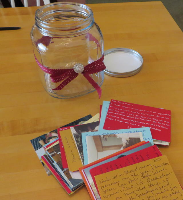 birthday jar of notes