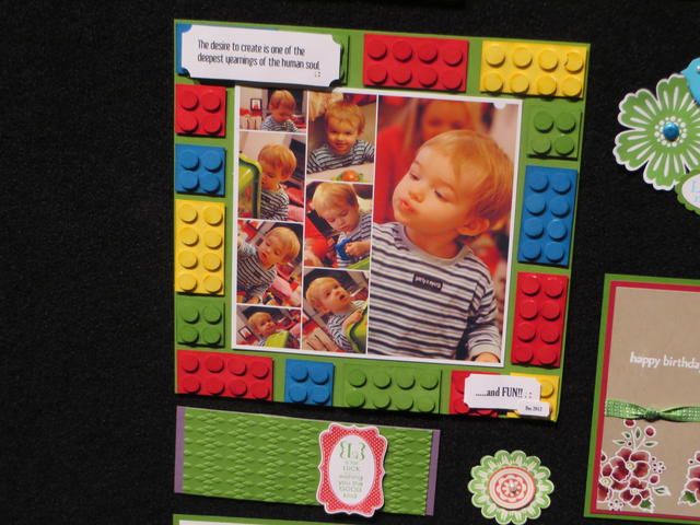 Lego Scrapbook page