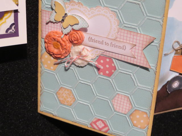 Honeycomb Embossed Friend Card
