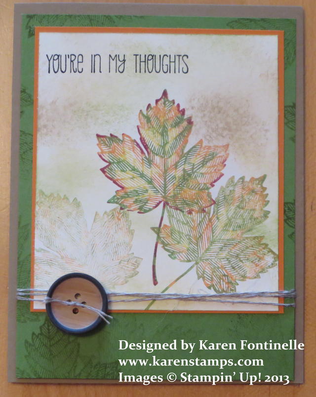 Magnificent Maple Fall Thinking of You Card