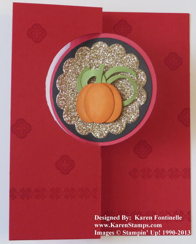 Paper Pumpkin card