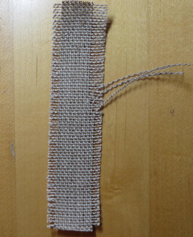 Fraying Burlap Ribbon