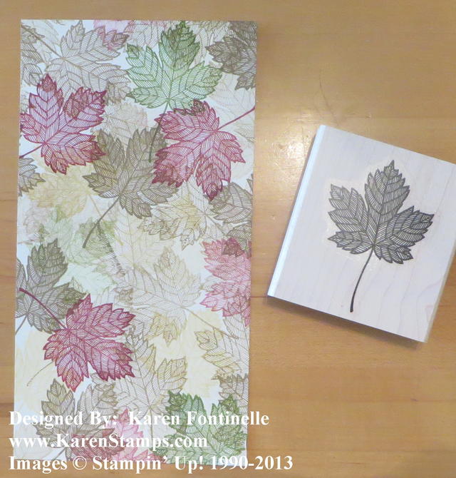 Magnificent Maple Leaf Card One Sheet Wonder Stamping