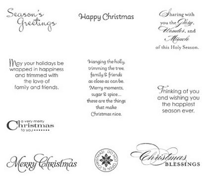 More Merry Messages Stamp Set