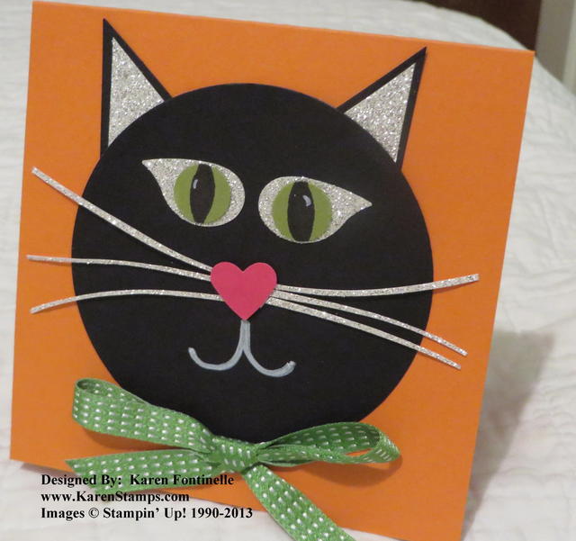 Friday the 13th Black Cat Card Idea