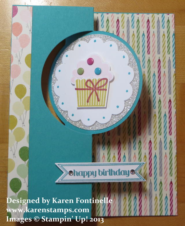 Cupcake Birthday Flip Card