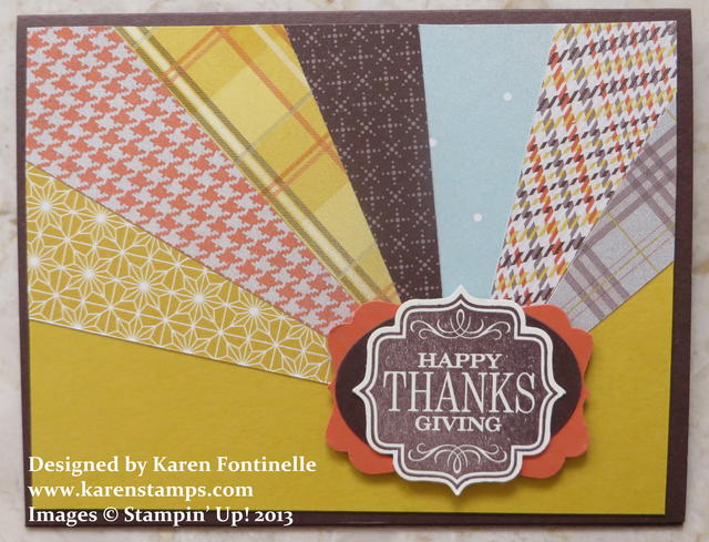 Thanksgiving Sunburst Card