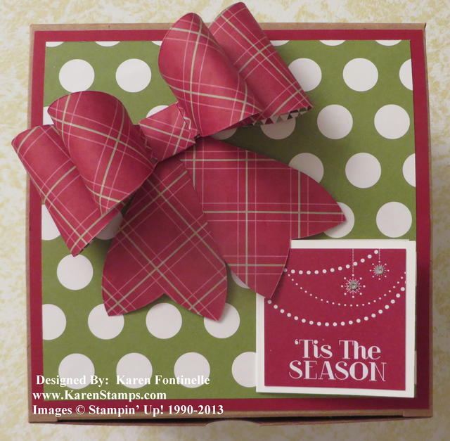 Extra-Large Kraft Gift Box with Gift Bow and Tag