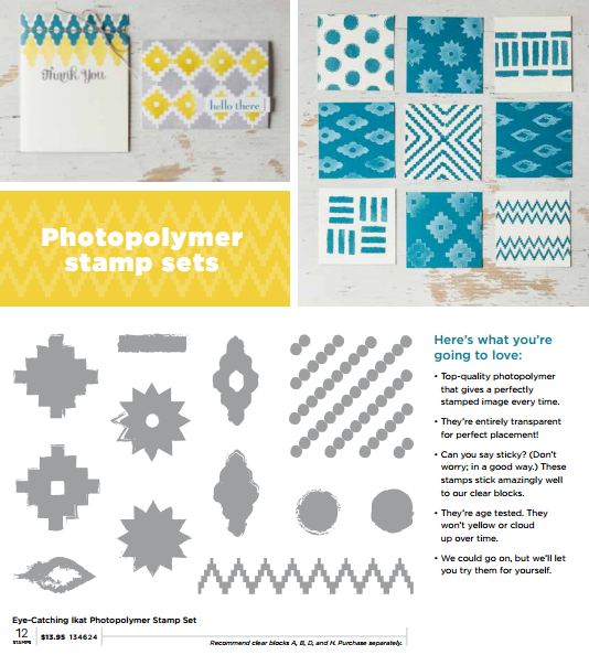 Ikat Photopolymer Stamp Set