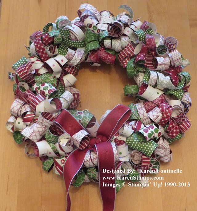 Be of Good Cheer Curly Paper Wreath