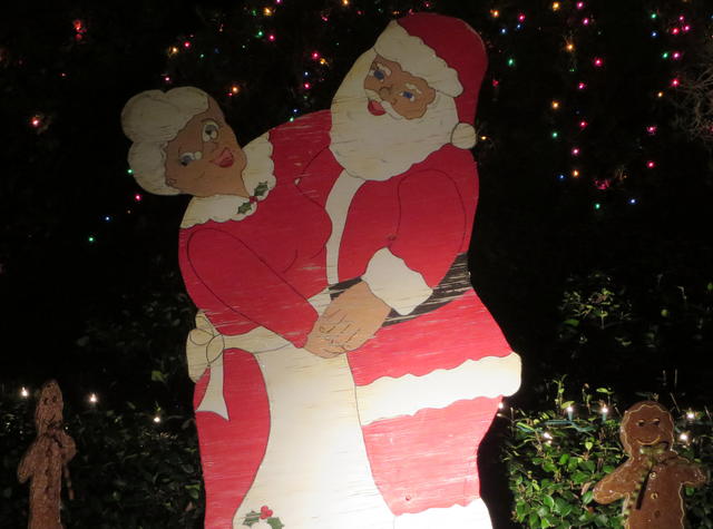 Christmas Lights 2013 Santa and Mrs. Claus