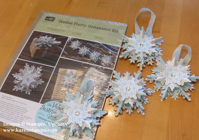 Festive Flurry Ornament Kit from Stampin' Up!