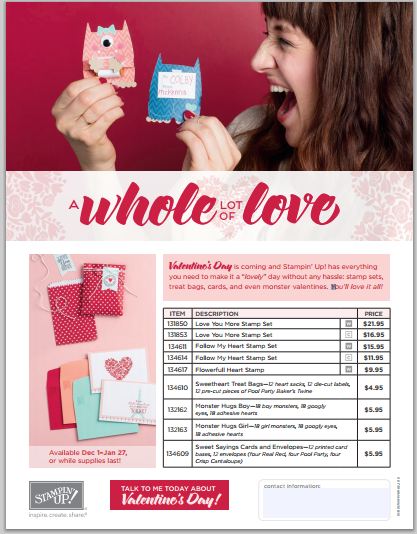 A Whole Lot of Love Stampin' Up! Valentines
