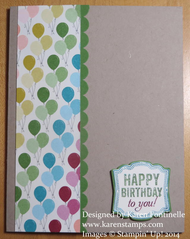 Birthday Basics Easy Birthday Card