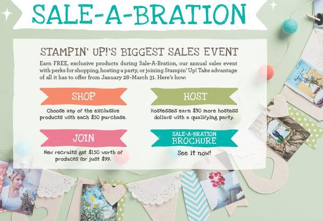 Stampin' Up! Sale-A-Bration 2014 Promotion