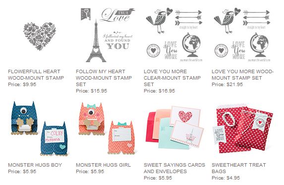 Stampin' Up! Valentine Products