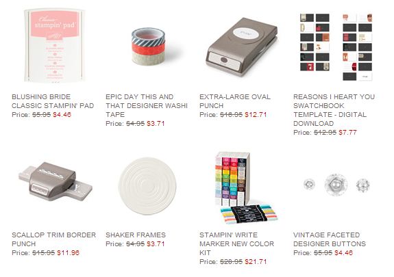 Stampin' Up! Weekly Deal Jan 21 2014