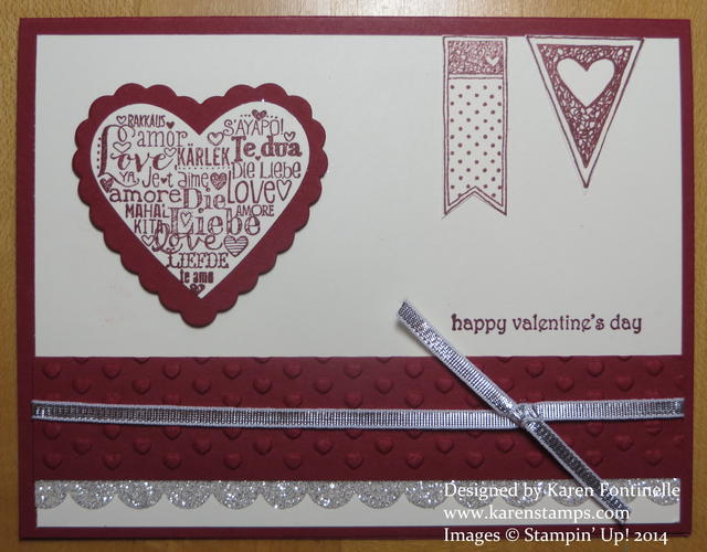 Cherry Cobbler Language of Love Valentine Card