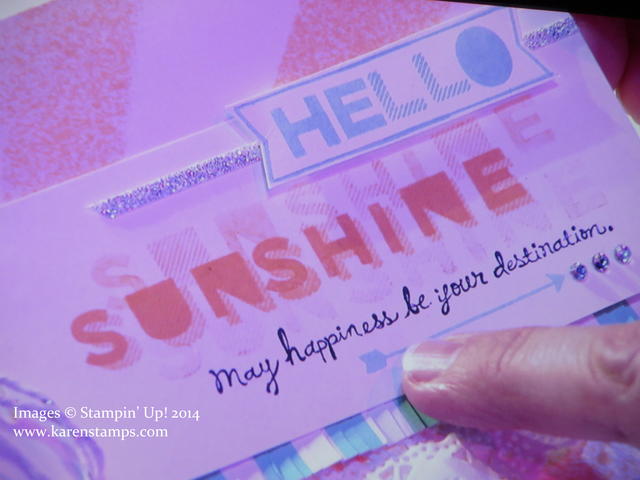 Sans and Stripes Sunshine Card