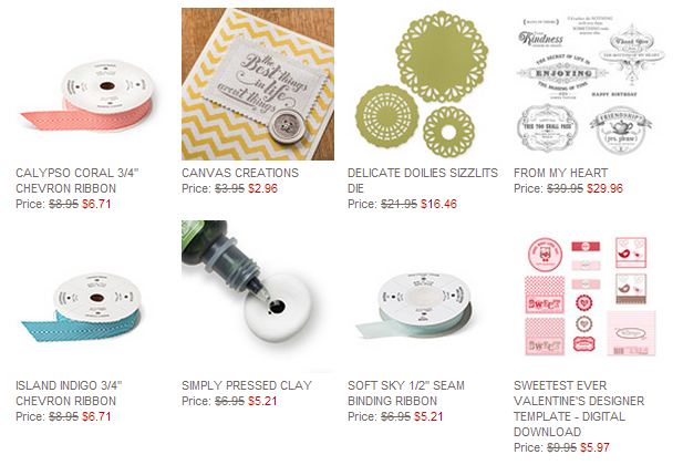 Stampin' Up! Weekly Deal February 3 2014