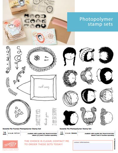 Sweetie Pie Photopolymer Stamp Sets