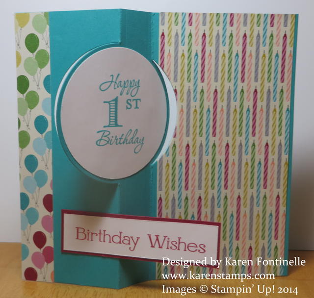 Birthday Thinlits Circle Card Inside
