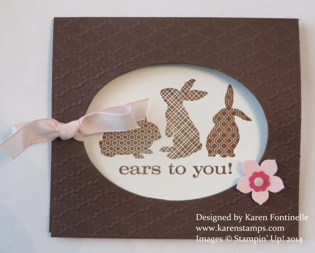 Ears to You Oval Easter Card