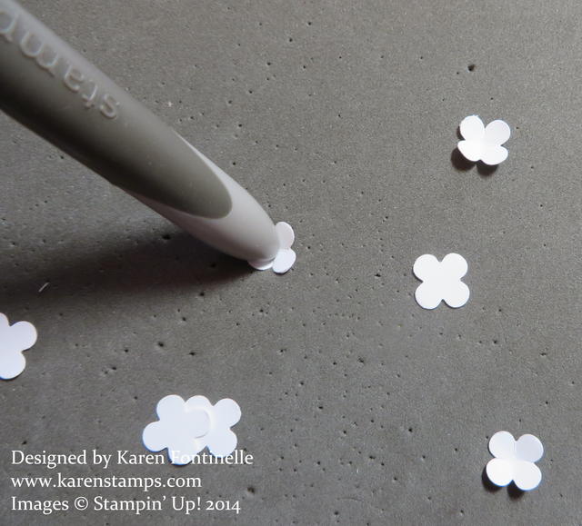 Making Flowers Pop Up with Paper-Piercing Tool
