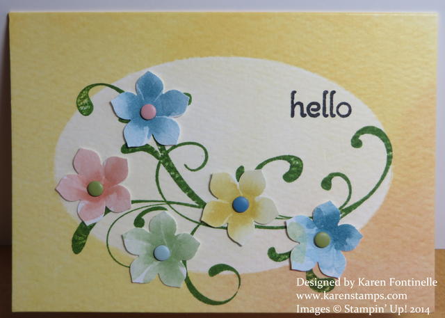 Watercolor Wonder Petite Petals Card