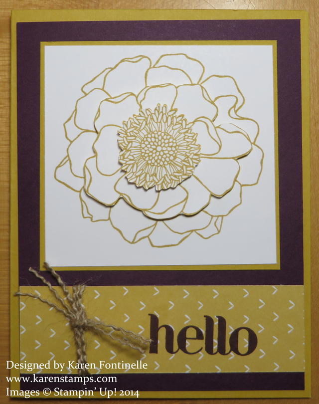 Blended Bloom In Colors Hello Card