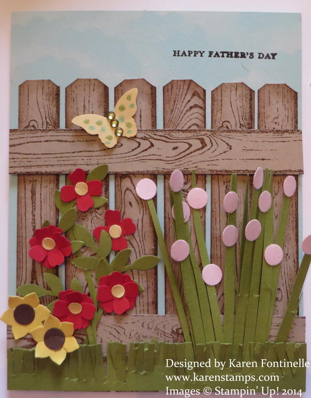 Father's Day Hardwood Fence Card