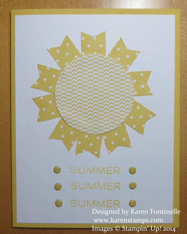 Summer Begins Summer Solstice Sun Card