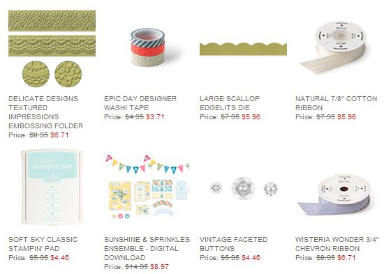 Stampin' Up! Weekly Deal June 17 2014