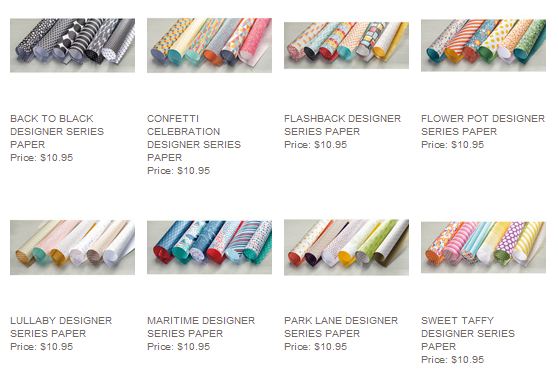 Buy 3 Get 1 Free Designer Series Paper Stampin' Up! July Offer