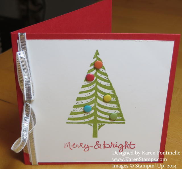 Festival of Trees Tag Card
