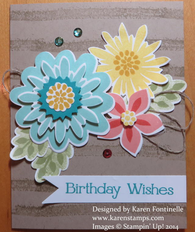 Flower Patch Flower Fair Birthday Card